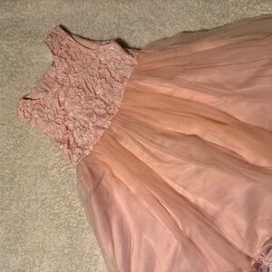 Elegant Pink Lace Kids Dress sz 3XL (5-6 yo)